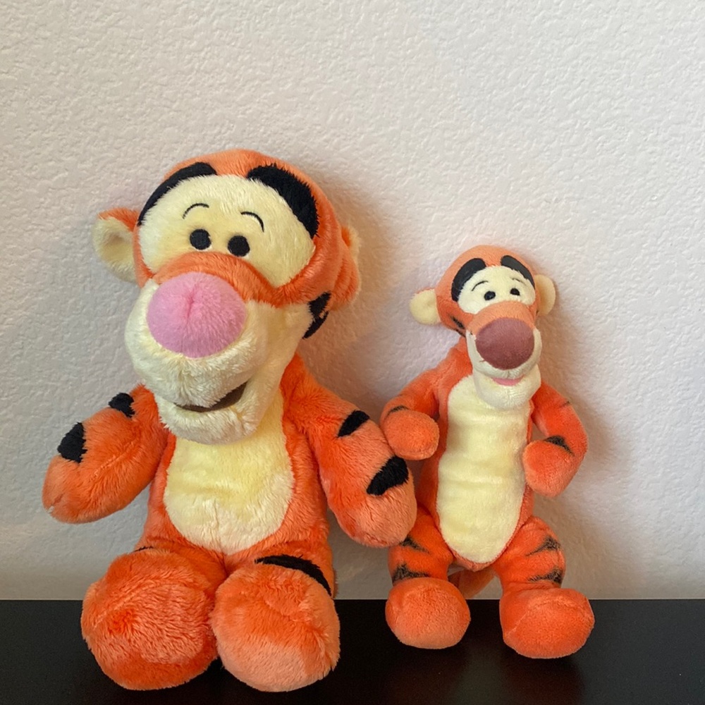 Disney, Disney Tigger Plush Winnie the Pooh, Tigger Toy Set, 30cm & 24cm long